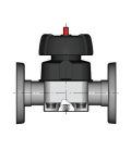 Robinet cu diafragma, PVC-U, flansa DIN 2501, FTFE